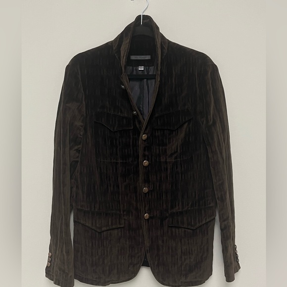 John Varvatos Collection velvet button front jacket. Size EU 48 USA 38 - Picture 13 of 14